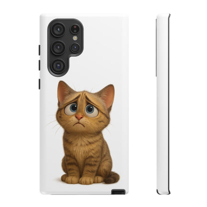Cute Cat Phone Case, Funny Kitty Case, Animal Lover Gift, Cat Lover Accessory, Unique Cat Design Case, Pet Mom Gift - TRV