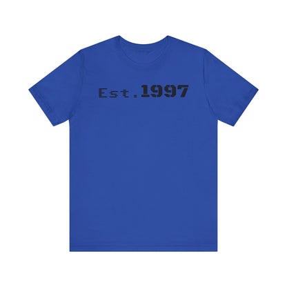Est. 1997 Unisex Jersey Short Sleeve Tee - Vintage Style, Perfect for Birthdays, Casual Wear, Gifts, Anniversaries, Retro Fashion
