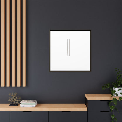 Minimal Line Art | Matte Canvas Framed