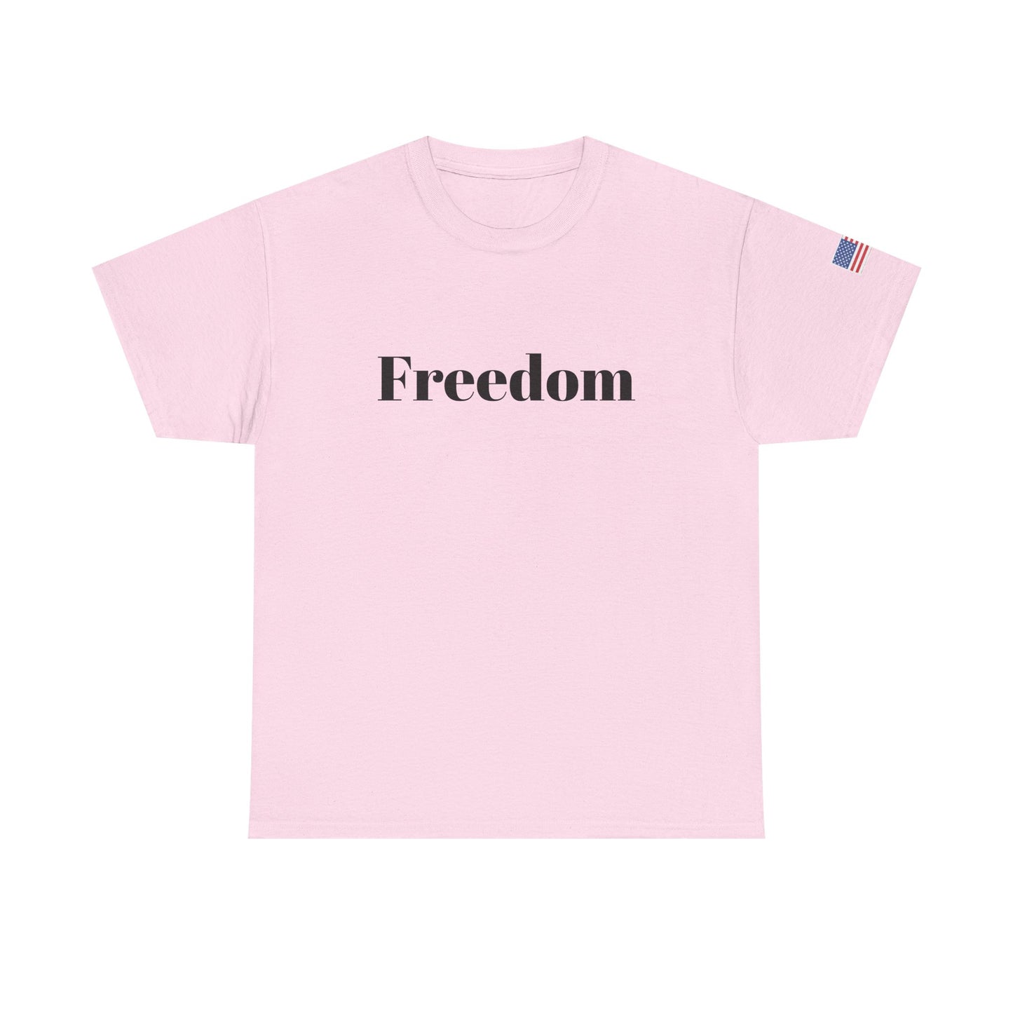 Freedom script tee | T-Shirt, American flag sleeve - TRV
