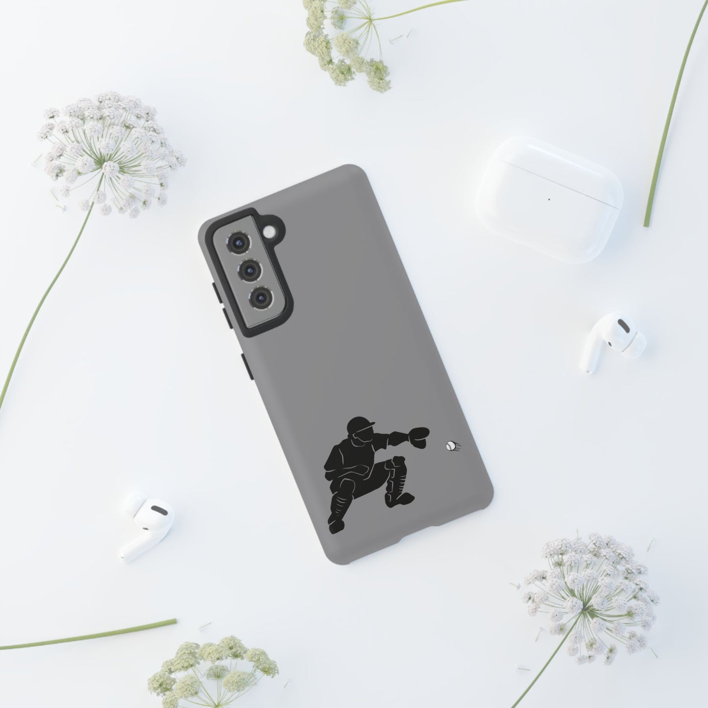 Baseball Catcher Phone Case - Tough Cases, Sports Phone Cover, Great for Athletes, Perfect Gift for Baseball Lovers, Unique Cell Phone Design - TRV