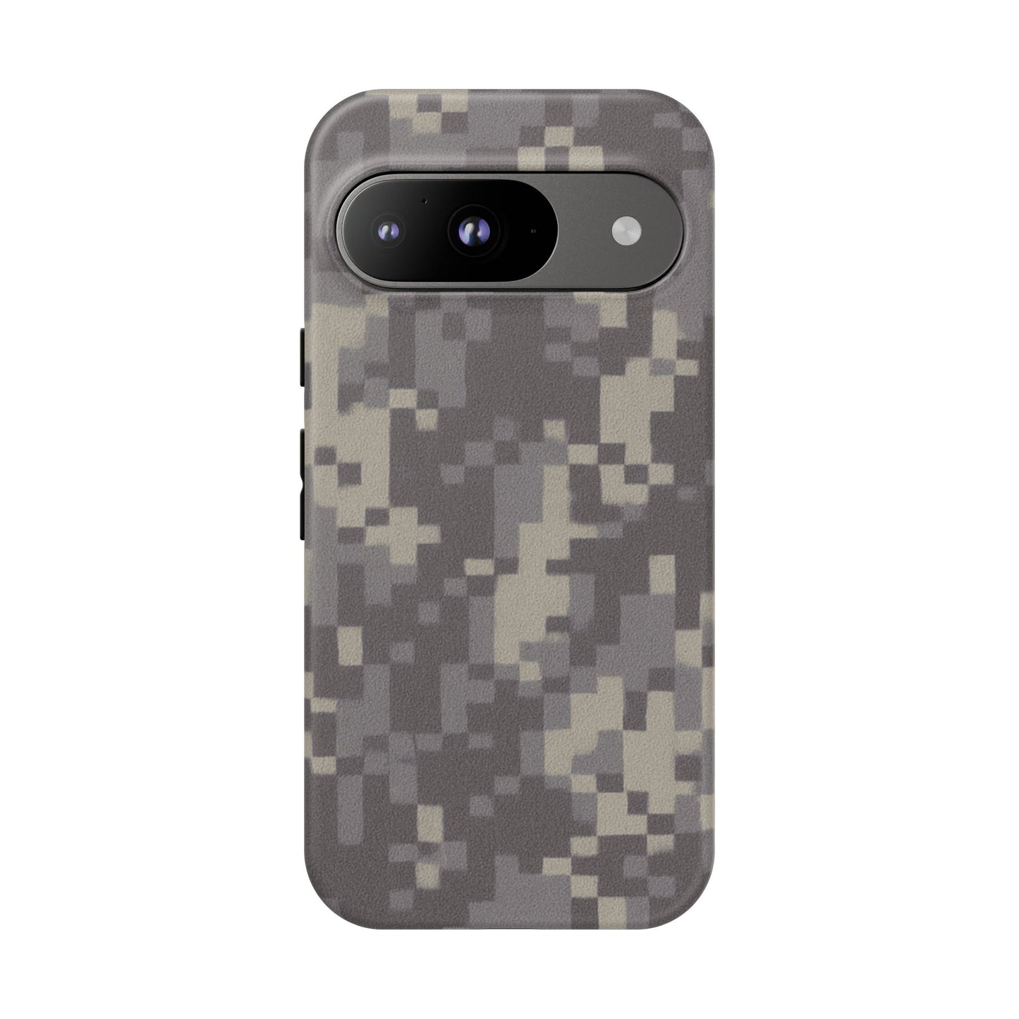 Camouflage tough phone case by Printify featuring rugged digital camo design for durable protection.