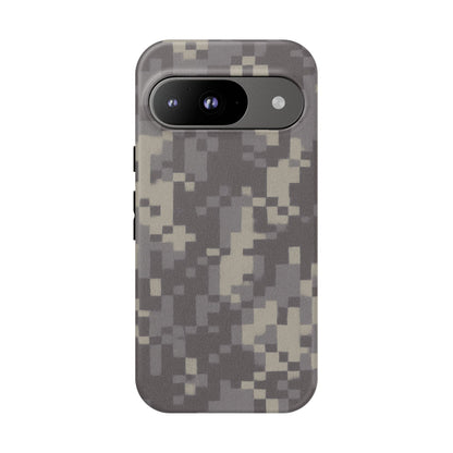 Camouflage tough phone case by Printify featuring rugged digital camo design for durable protection.