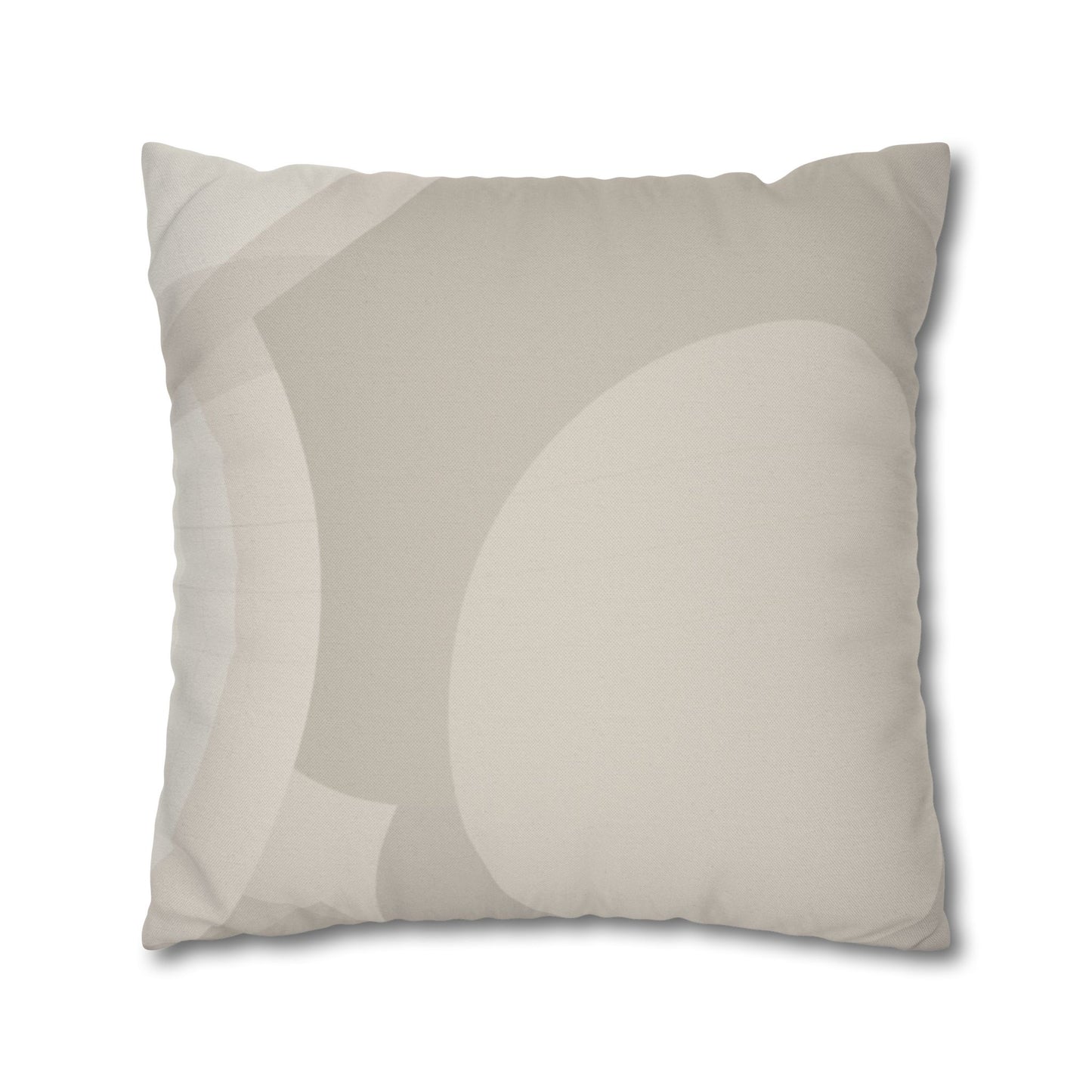 Neutral Abstract Swirl Pillowcase | Square Pillowcase, Spun Polyester