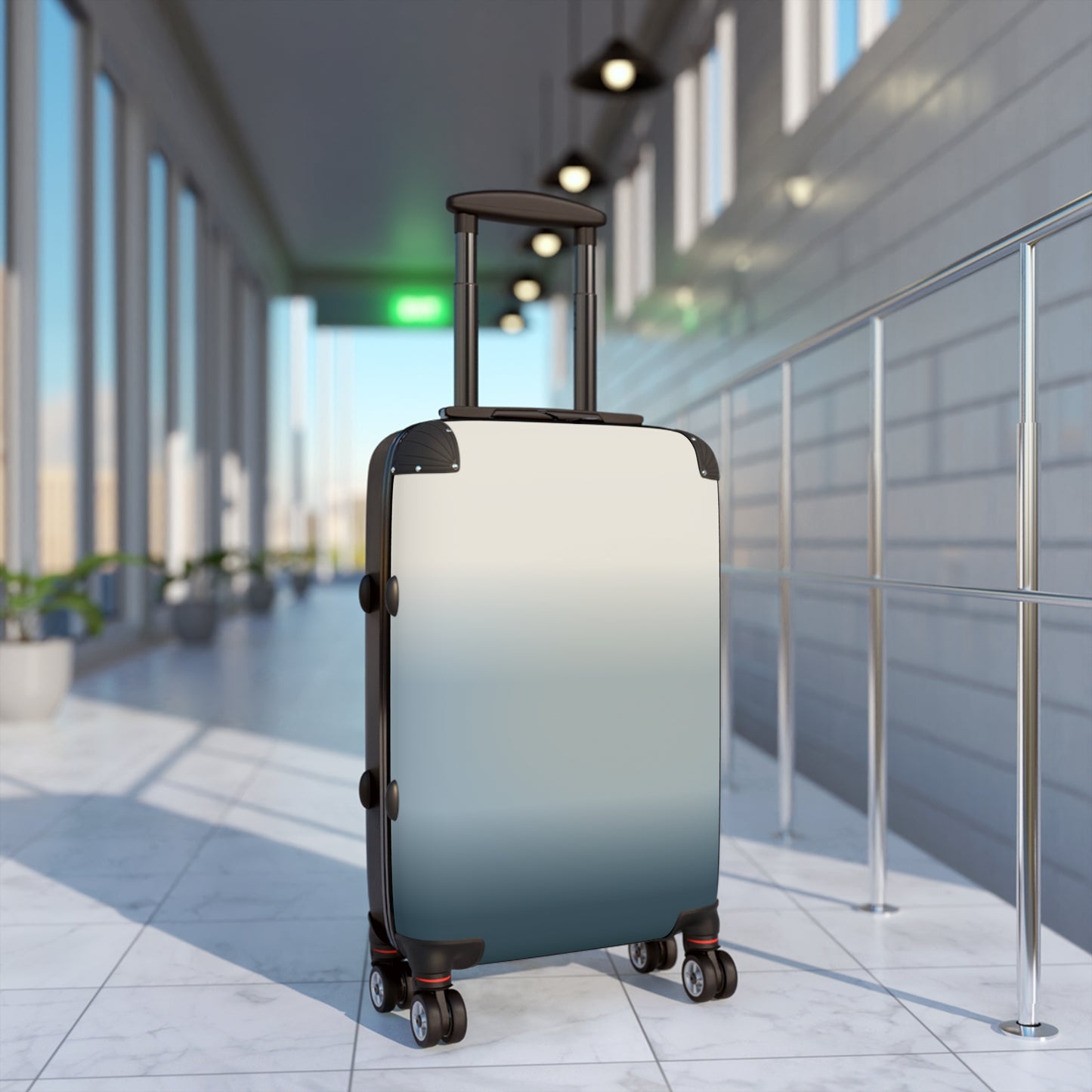Gradient Carry-On Suitcase – Ombre Blue Travel Luggage