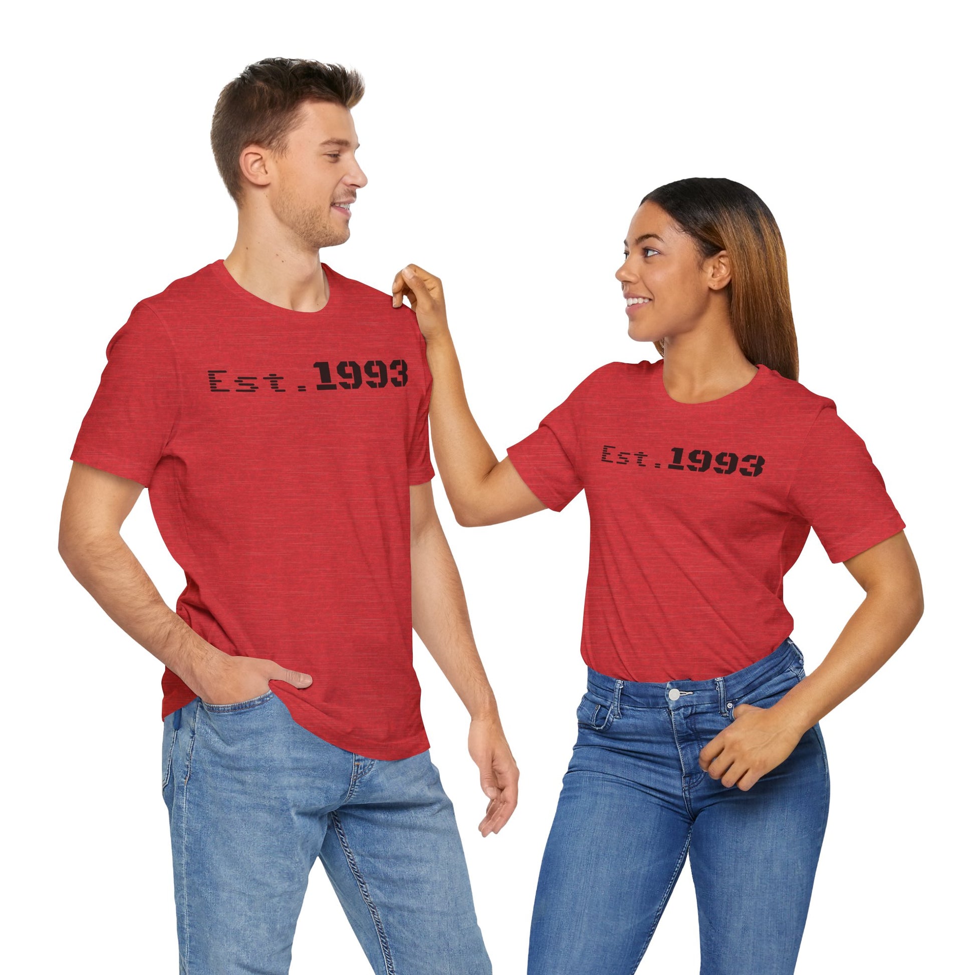 Est. 1993 Unisex Short Sleeve Tee - Perfect for Birthdays, Nostalgia, Casual Wear, Gifts, and Celebrations - TRV