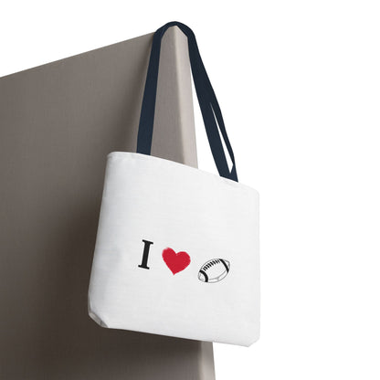 Football Lover's Tote Bag - Perfect for Game Day, Sports Events, Gifts for Fans, Eco-Friendly Carryall, Personal Use, Travel Bag - TRV