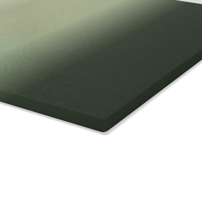 Green Ombre Gradient Glass Cutting Board | Modern Kitchen Decor