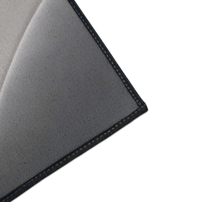 Abstract Gray Wave Floor Mat | Modern Entryway Rug, Non-Slip