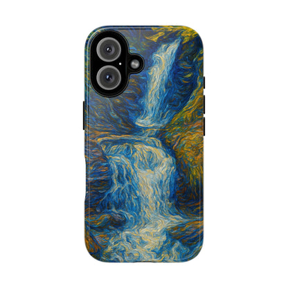 Artistic Phone Case - Waterfall Design, Unique Gift, Phone Accessory, Nature Lover, Original Artwork - TRV