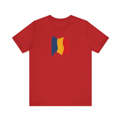 Romanian Flag Unisex Short Sleeve Tee, Casual Shirt, Travel T-Shirt, Gift for Romanians, Summer Outfit, Everyday Wear