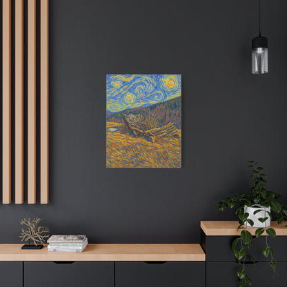 Artistic Van Gogh Style Canvas Wall Art, Nature Inspired Decor, Home Aesthetic, Gift for Art Lovers, Gallery Wall Piece, Living Room Decor, [...] - TRV