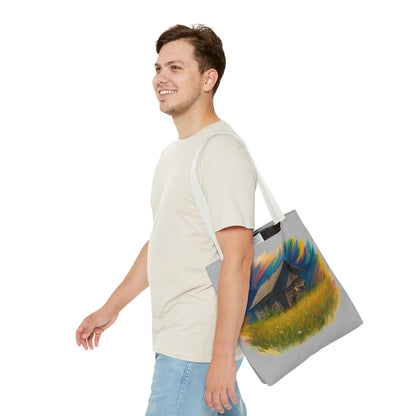 Rustic Charm Tote Bag | Boho Bag | Eco-Friendly Custom Design | Nature Lover Gift | Canvas Purse | Casual Carryall - TRV