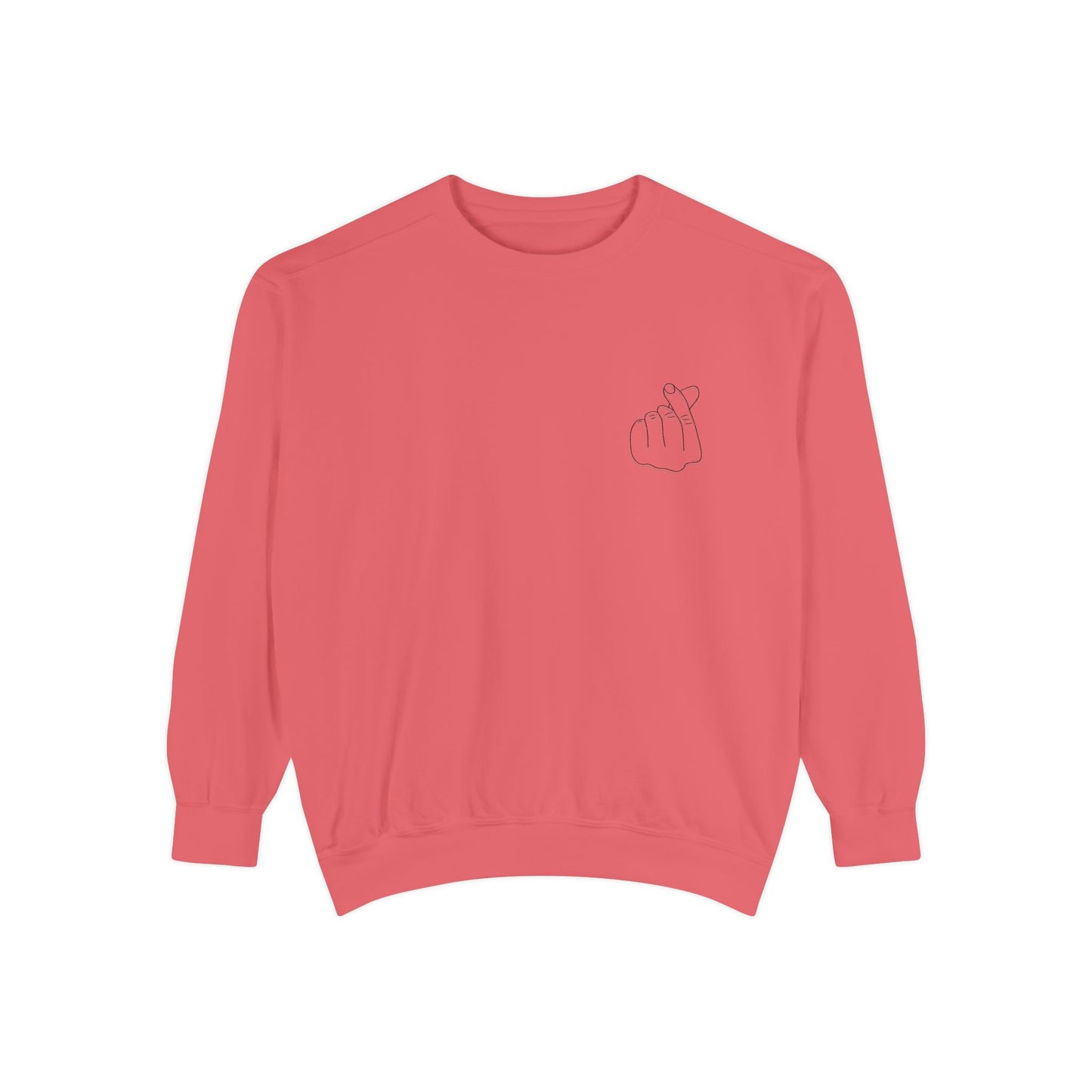 Minimalist Unisex Sweatshirt with Hand Design - Cozy & Stylish