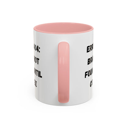 Error 404 Coffee Mug - Perfect for Your Daily Brew, Gift for Programmers, Humor for Coffee Lovers, Office Desk Decor, Nerdy Kitchenware