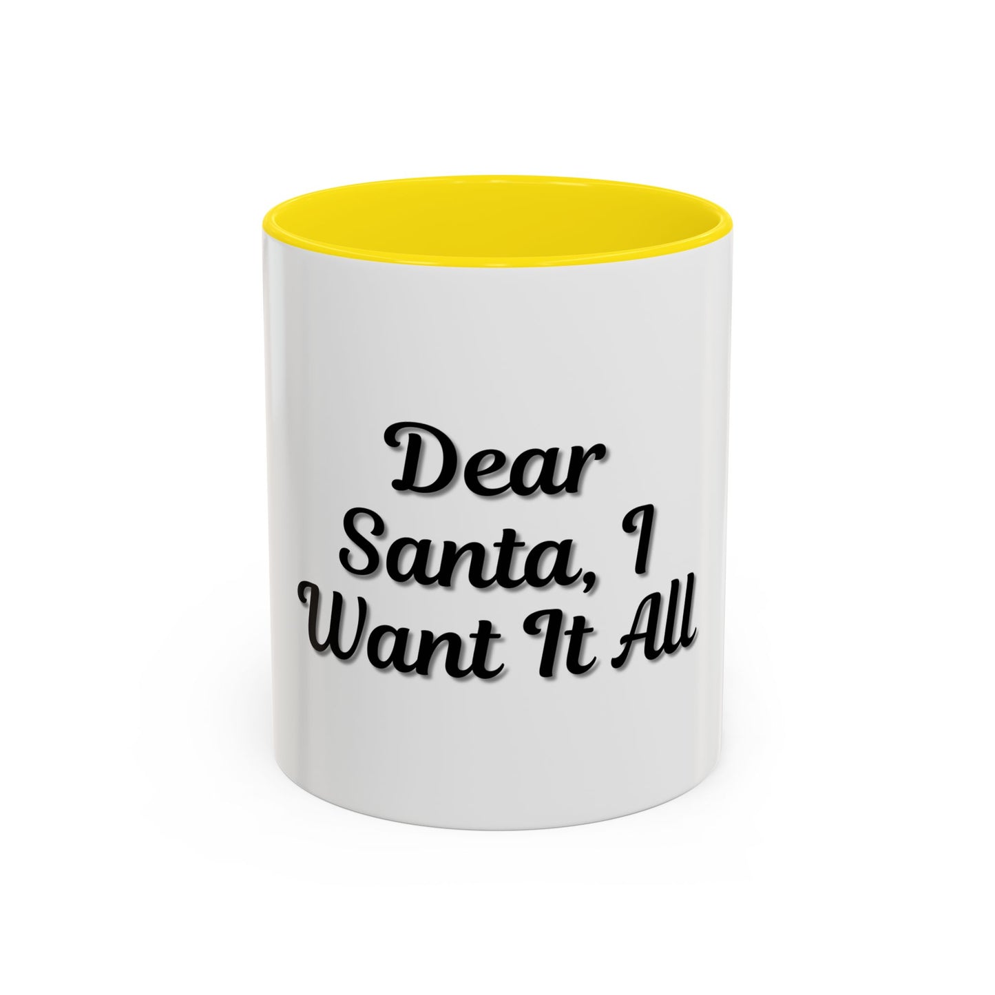 Dear Santa Accent Coffee Mug - Fun Holiday Mug for Christmas Enthusiasts - TRV
