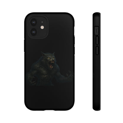 Werewolf Phone Case, Tough Cases, Black Panther Design, Gift for Animal Lovers, Phone Accessories, Fierce Phone Protection - TRV