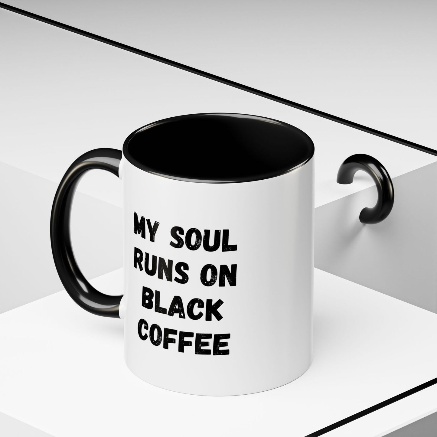 Funny Coffee Mug - My Soul Runs on Black Coffee | Perfect Gift for Coffee Lovers, Office Mugs, Tea, Barista, Halloween