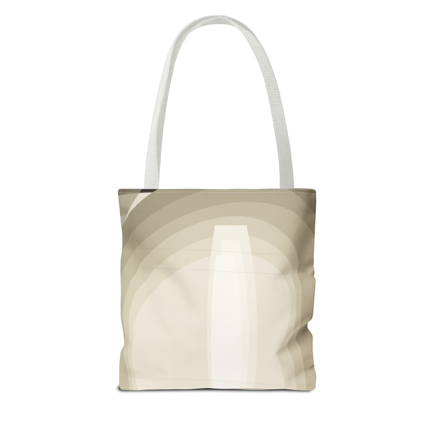 Neutral Abstract Light Beam Tote Bag | Minimalist Geometric Pattern