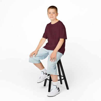 Cute Kids Heavy Cotton Tee - K-Pop Inspired Love Gesture