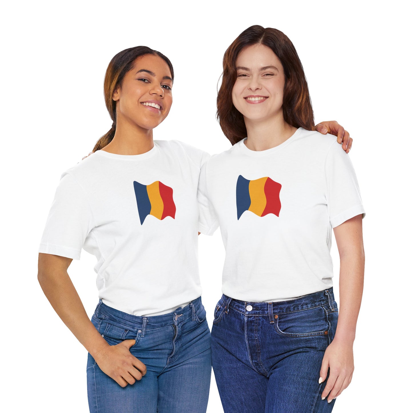 Romanian Flag Unisex Short Sleeve Tee, Casual Shirt, Travel T-Shirt, Gift for Romanians, Summer Outfit, Everyday Wear