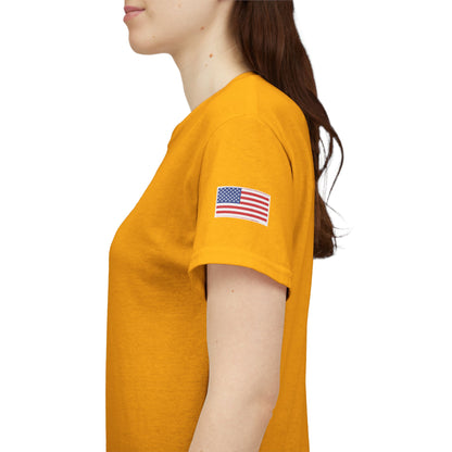 Freedom script tee | T-Shirt, American flag sleeve - TRV