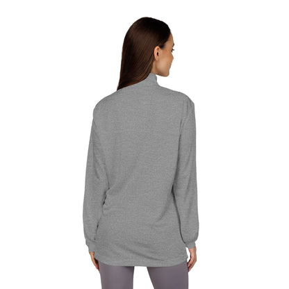 Adidas® Embroidered Quarter-Zip Pullover - Stylish Performance Layer With Love Gesture