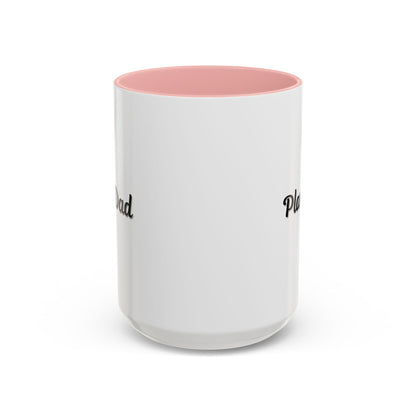 Black-handle Plant Dad coffee mug featuring a plant lover design, available in 11oz and 15oz sizes, ideal for plant enthusiasts.