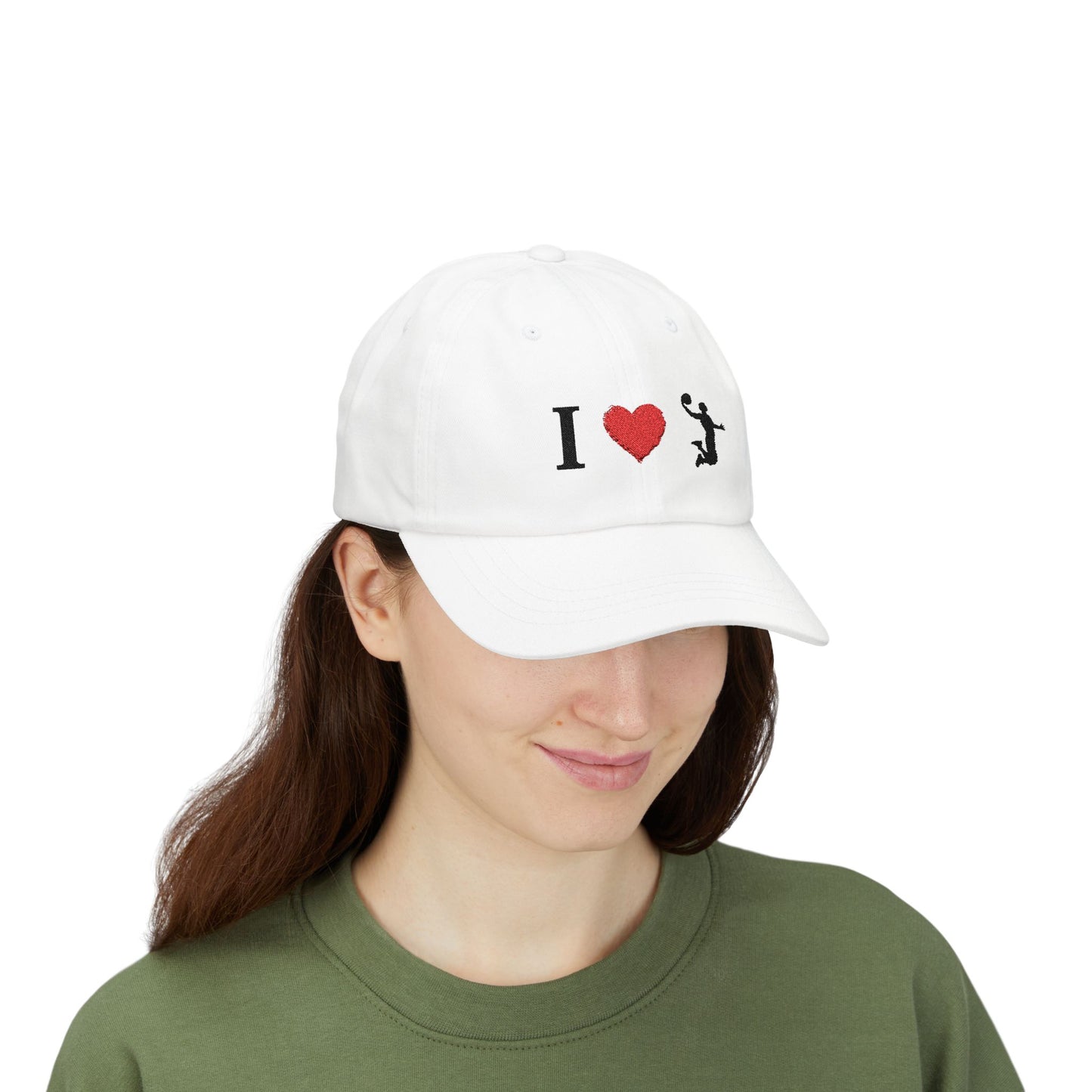 I Love Basketball Dad Cap, Casual Hat for Dads, Gift for Father's Day, Sports Lover Cap, Family Outing Accessory, Everyday Wear - TRV