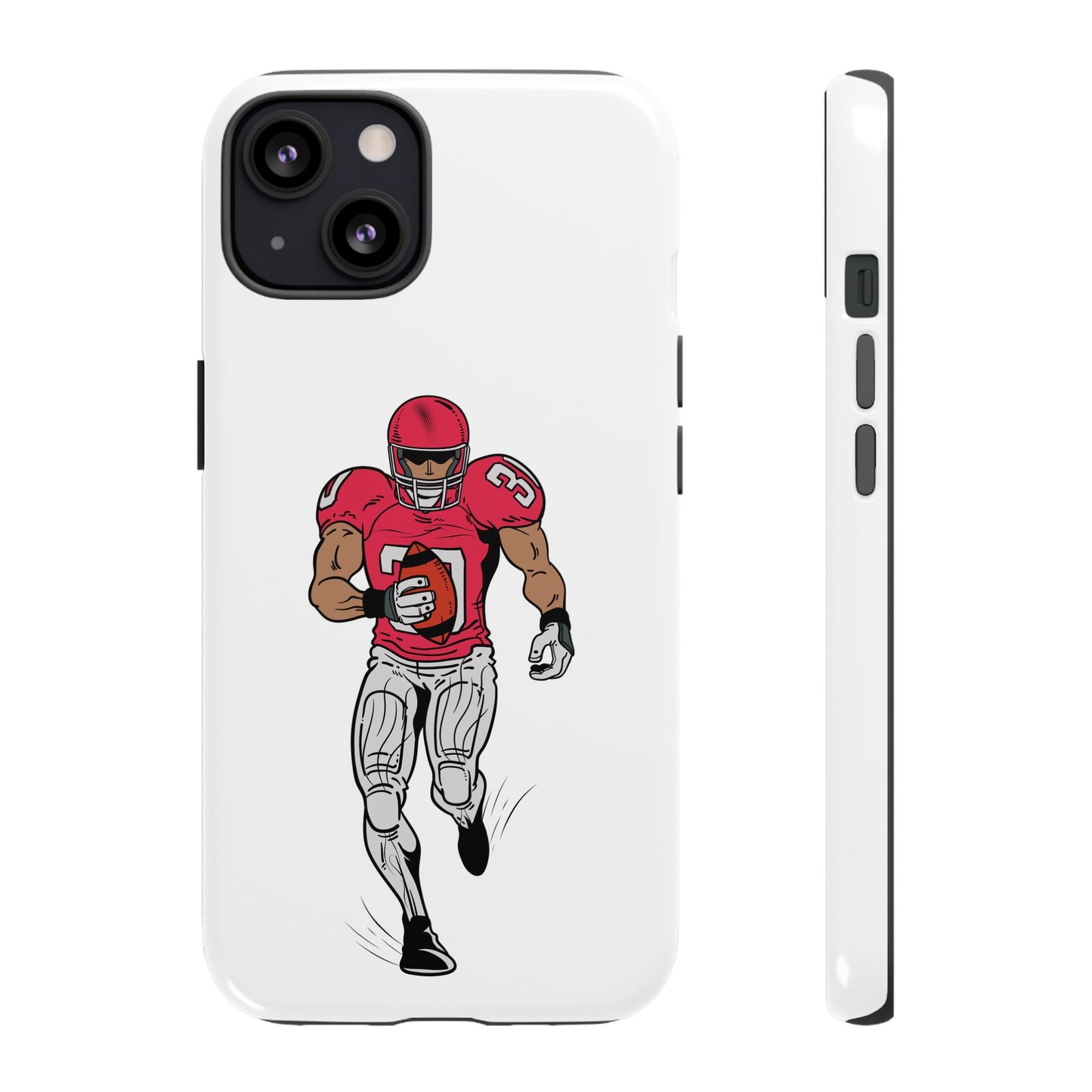 Football Player Tough Case, Sports Phone Cover, Athlete Gift, Tough Phone Case, Fall Sports, Football Lover's Accessory - TRV