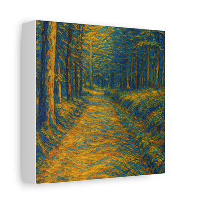 Van Gogh Style Forest Canvas Art | Nature Wall Decor, Home Office Accent, Gift for Nature Lovers, Gallery Wrapped, Living Room Wall Art - TRV