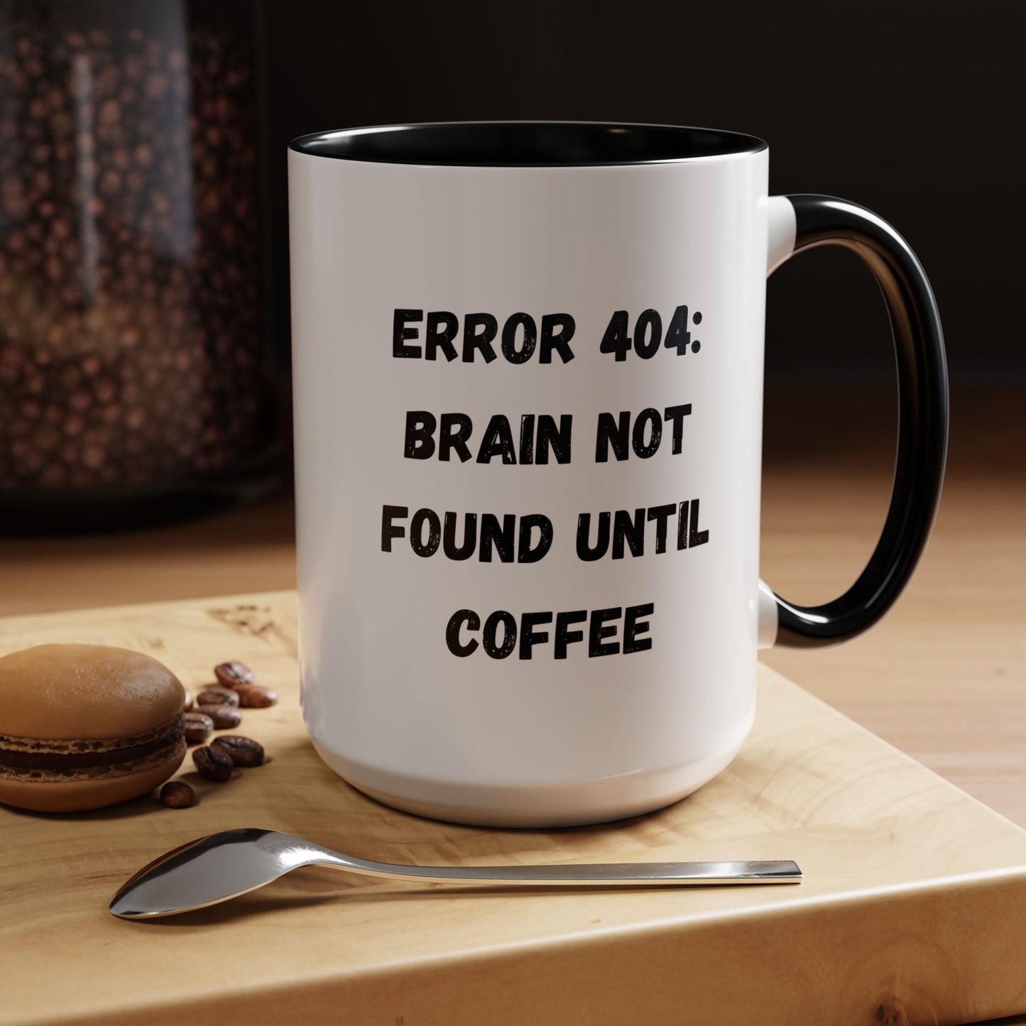 Error 404 Coffee Mug - Perfect for Your Daily Brew, Gift for Programmers, Humor for Coffee Lovers, Office Desk Decor, Nerdy Kitchenware