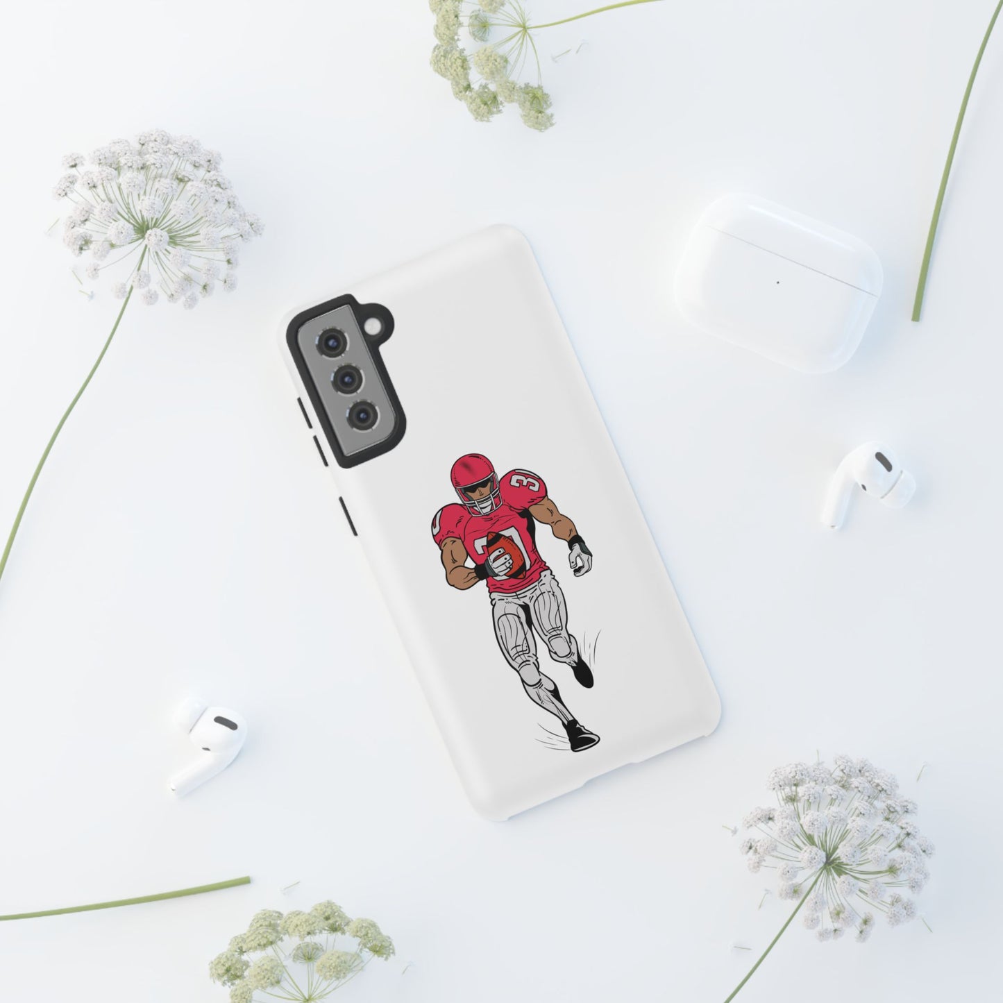 Football Player Tough Case, Sports Phone Cover, Athlete Gift, Tough Phone Case, Fall Sports, Football Lover's Accessory - TRV