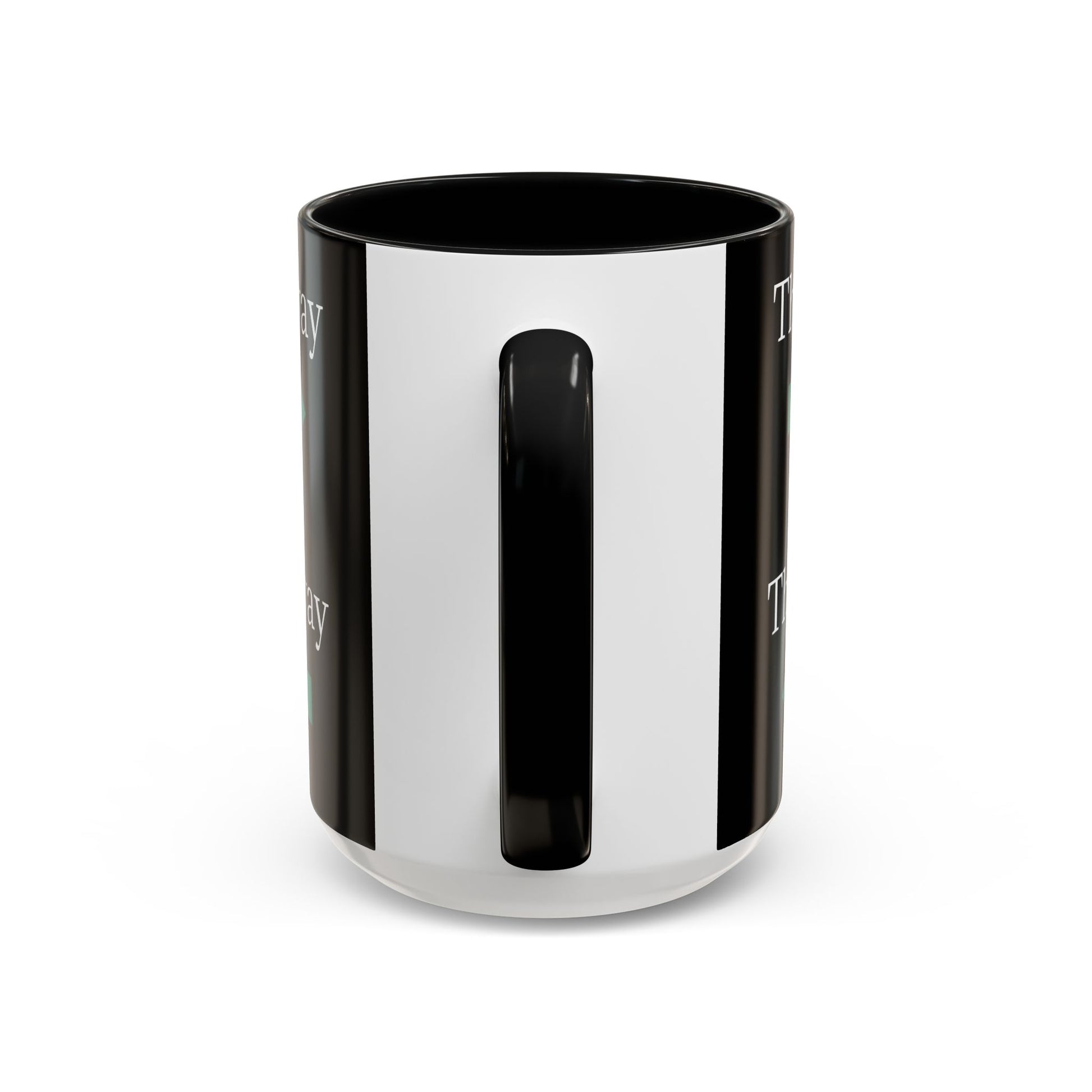 Ceramic coffee mug with "This Way or That Way" arrow design in 11oz or 15oz, featuring a colorful, playful print.
