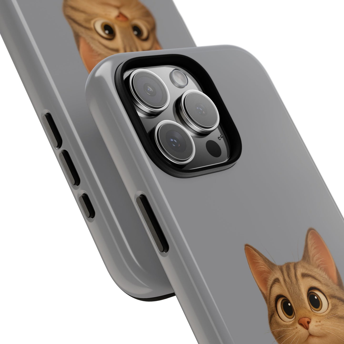 Cute Cat Phone Case, Kawaii Pet Accessory, Gift for Cat Lovers, Animal Phone Cover for Kids, Unique Kitty Design, Birthdays, Holidays - TRV