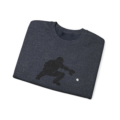 Baseball Catcher Crewneck Sweatshirt | Unisex Sports Apparel | Perfect for Game Days, Gifts, and Casual Wear | Baseball Lover's Gift - TRV
