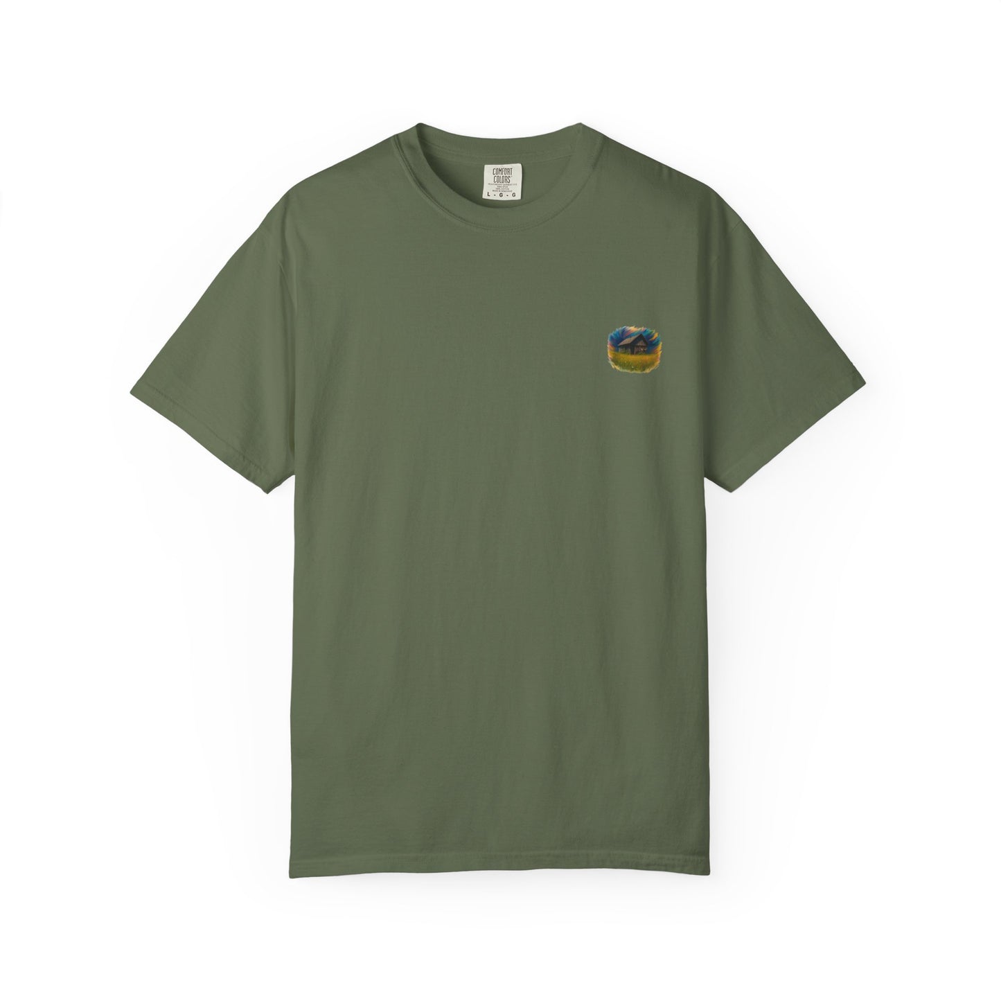 Rustic Landscape T-shirt | Relaxed Fit Tee, Casual Wear, Nature Lover Gift, Summer Outing Top, Eco-Friendly Apparel - TRV