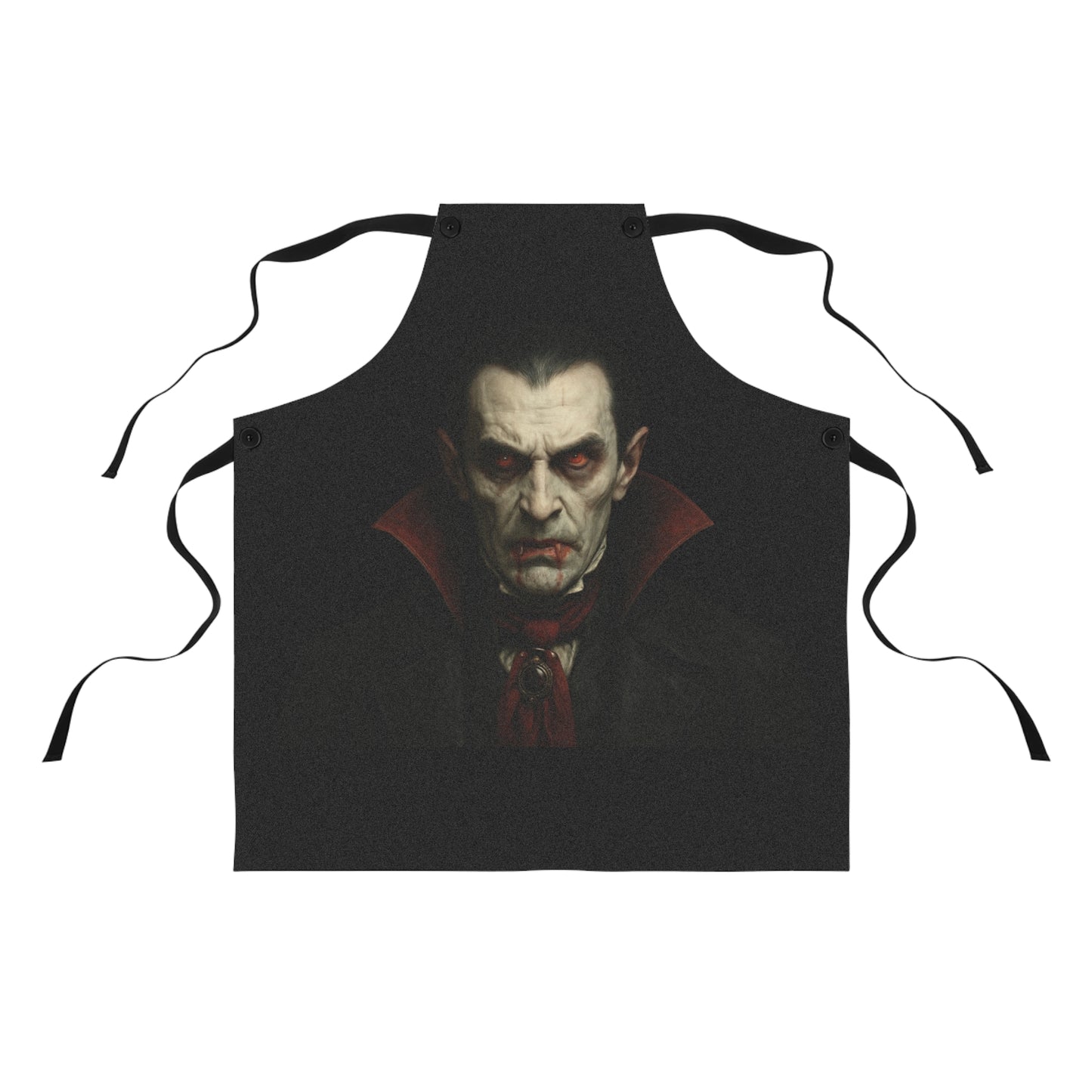 Vampire-Themed Apron, Perfect for Halloween Cooking, Baking Gift, Kitchen Decor, Party Supplies, Cosplay Accessory