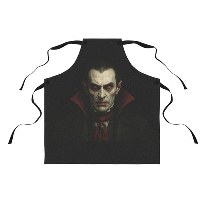 Vampire-Themed Apron, Perfect for Halloween Cooking, Baking Gift, Kitchen Decor, Party Supplies, Cosplay Accessory