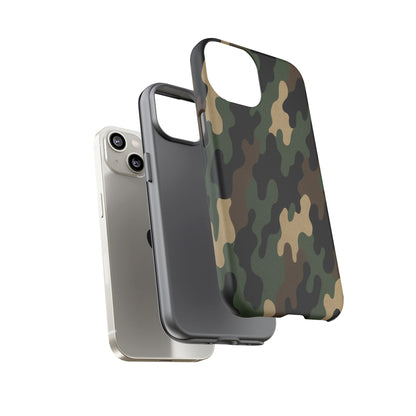 Camouflage Phone Case, Tough Cases, Military Style, Unique Phone Accessories, Gift for Him, Durable Phone Cover - TRV