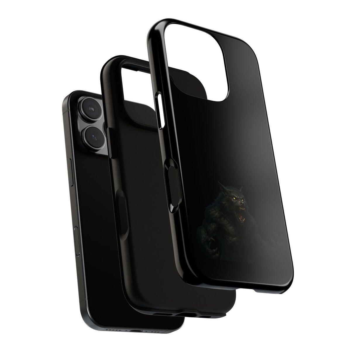 Werewolf Phone Case, dark monster graphic tough protective case - view 180