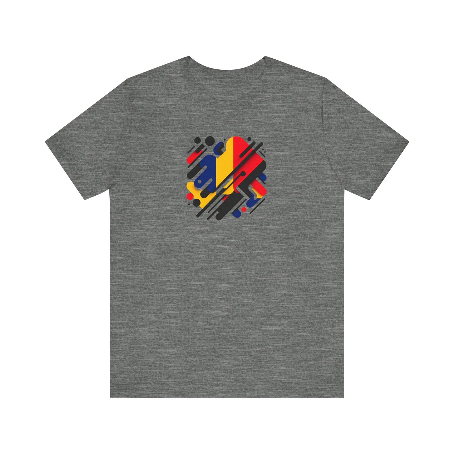 Artistic Heart Unisex Jersey Tee - Vibrant Graphic Tee, Casual Wear, Gift for Art Lovers, Birthday Surprise, Everyday Comfort - TRV