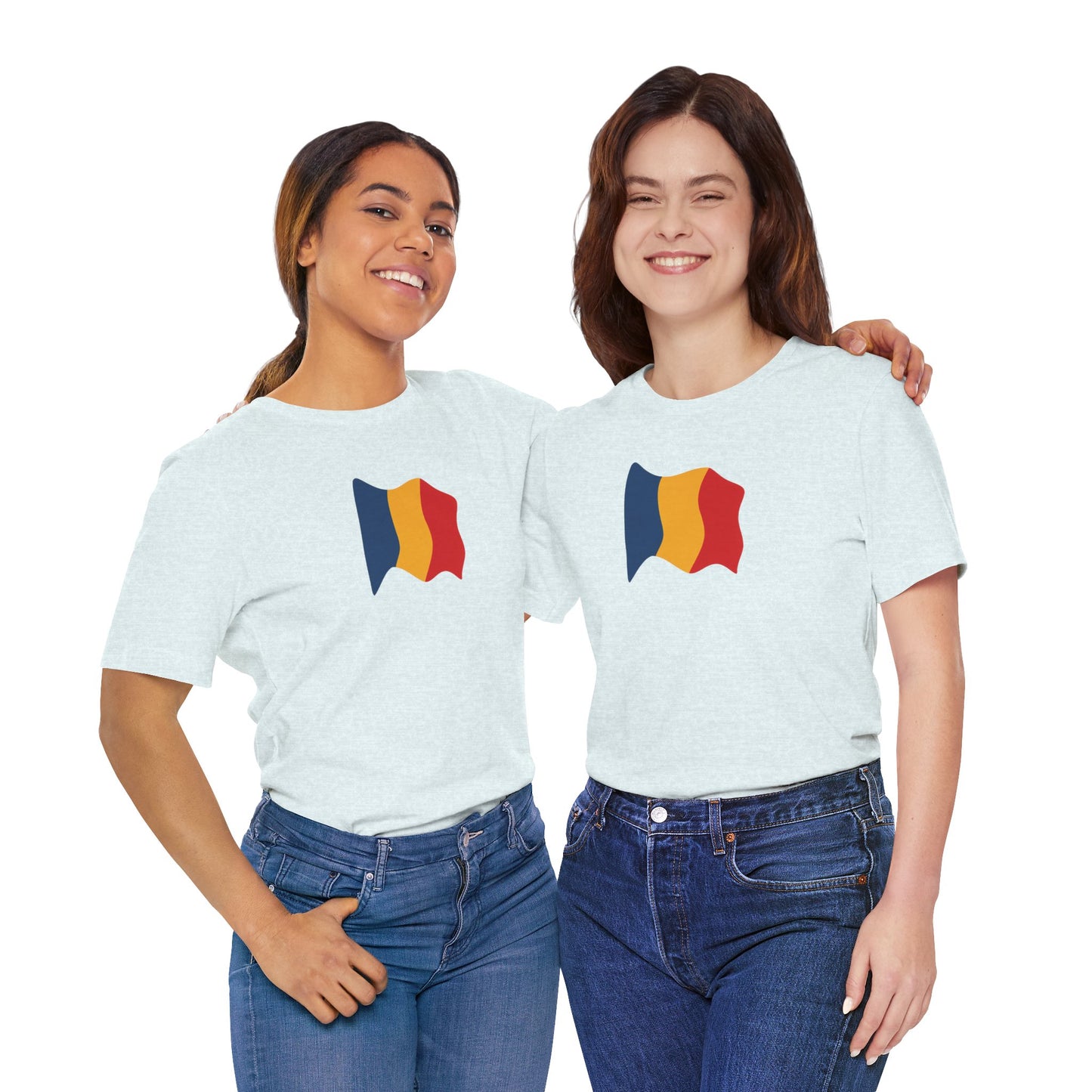 Romanian Flag Unisex Short Sleeve Tee, Casual Shirt, Travel T-Shirt, Gift for Romanians, Summer Outfit, Everyday Wear