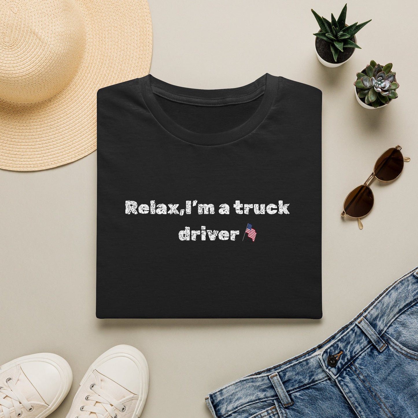 Truck Driver Relax Unisex T-Shirt, Casual Tee, Gift for Truckers, Father's Day Shirt, Comfortable Everyday Wear