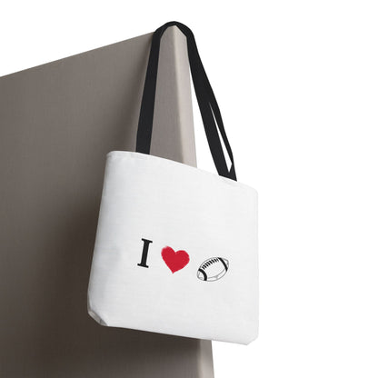 Football Lover's Tote Bag - Perfect for Game Day, Sports Events, Gifts for Fans, Eco-Friendly Carryall, Personal Use, Travel Bag - TRV