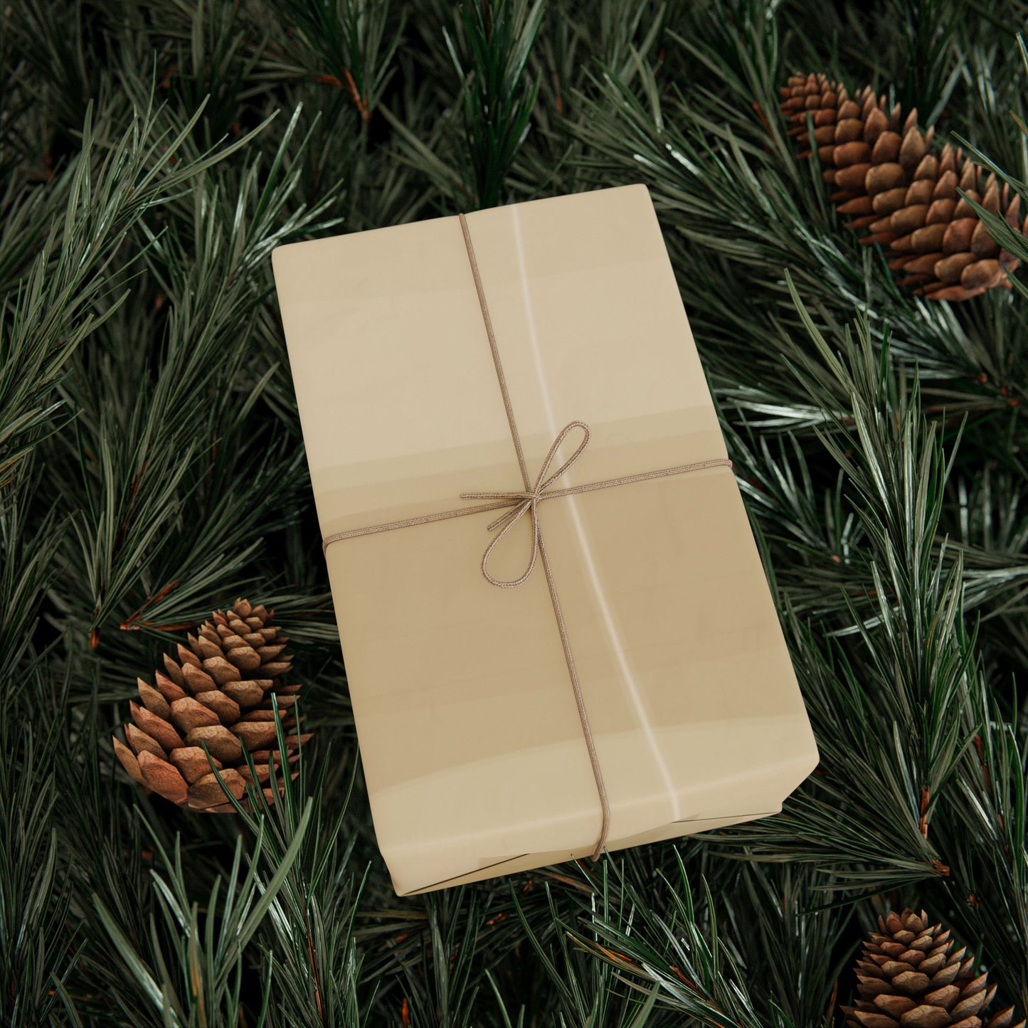 Neutral Abstract Wrapping Paper Roll — Beige Geometric Gift Wrap