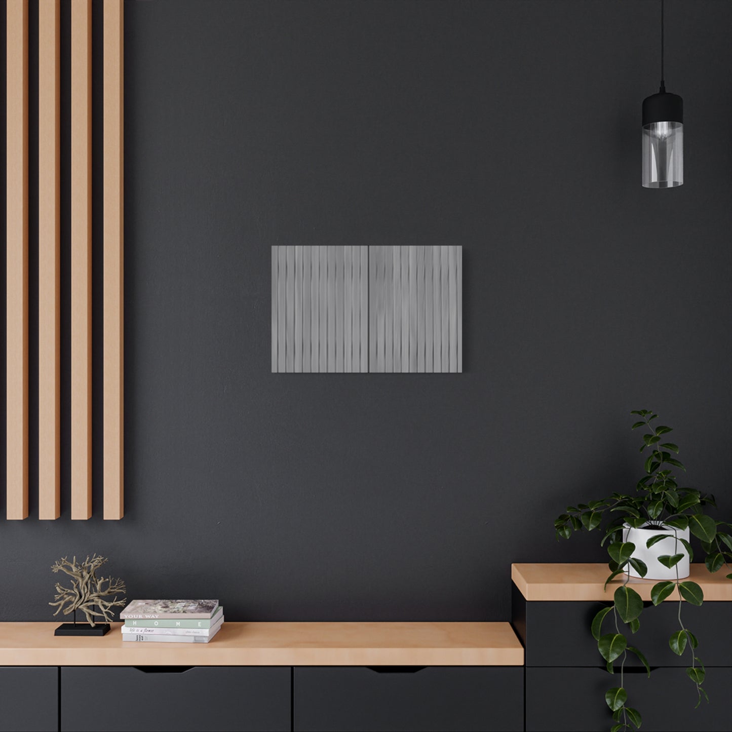 Modern Striped Canvas Art - 1.25" Stretched Wall Decor - TRV