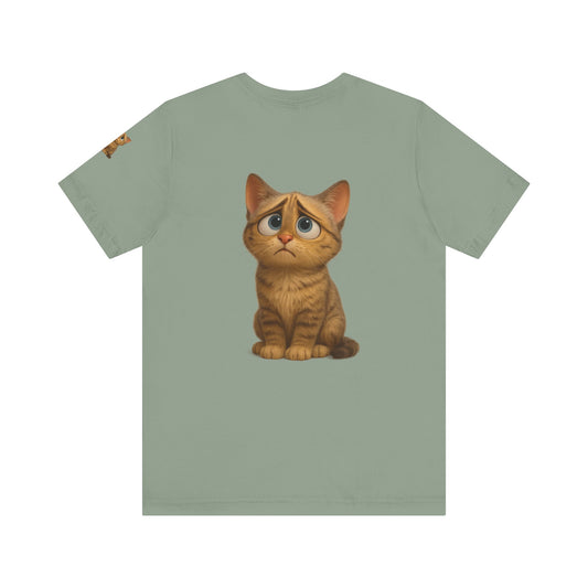 Adorable Cat Graphic Tee, Cute Pet Lover Shirt, Animal Lover Gift, Funny Cat Apparel, Birthday, Christmas, Everyday Use - product image