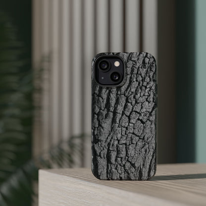Bark Texture Magnetic Impact Phone Case