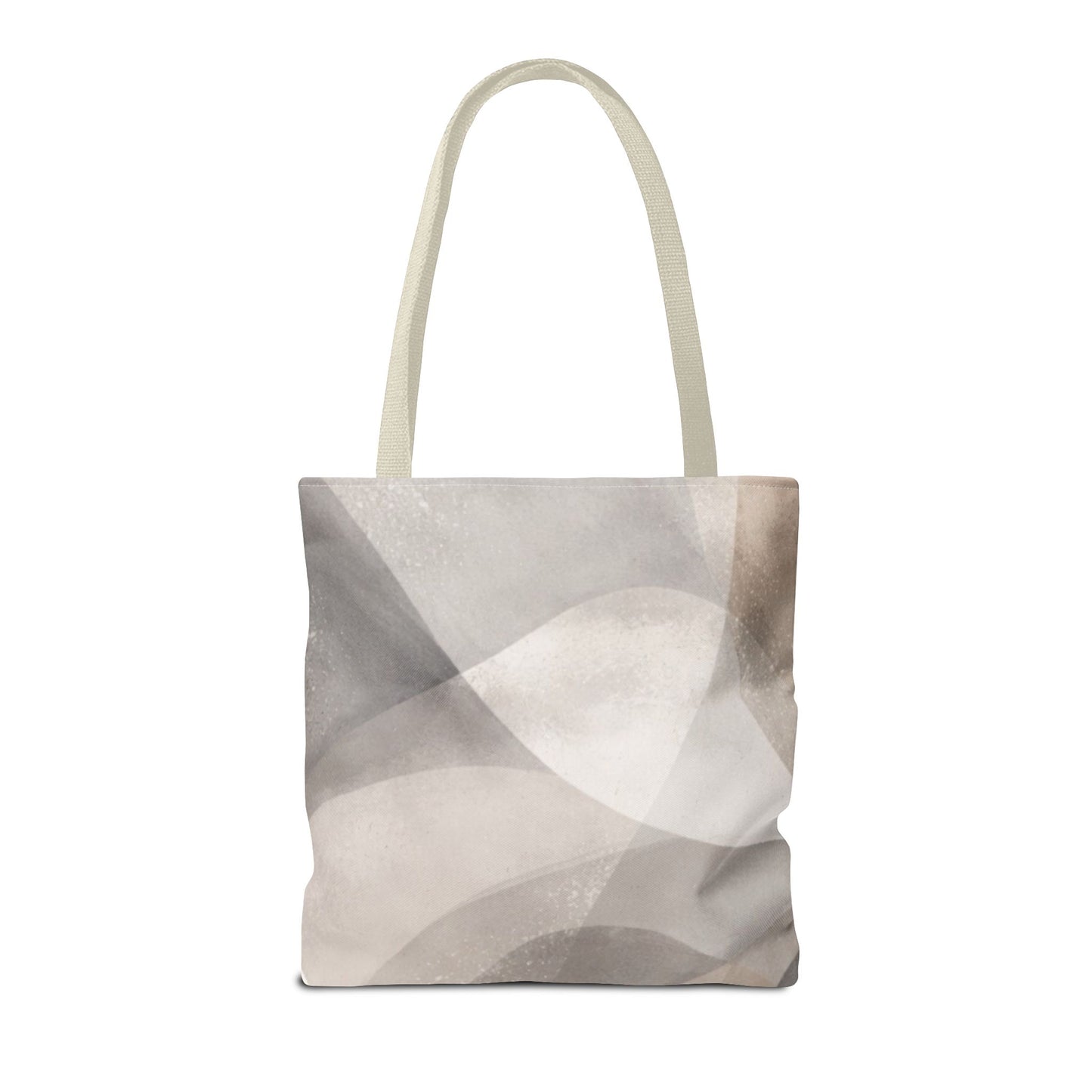 Neutral Abstract Watercolor Waves Tote Bag | All-Over Print